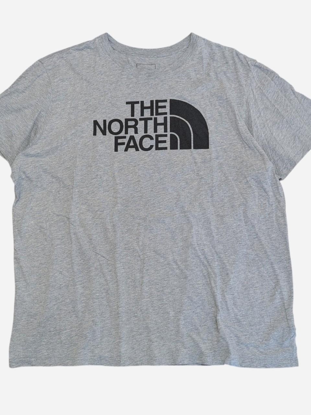 The North Face Men's Light Gray Tee with Black Logo
